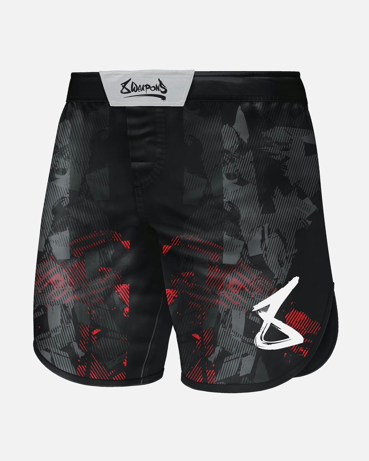 8 WEAPONS MMA Shorts Hit 2.0 - Schwarz/Rot