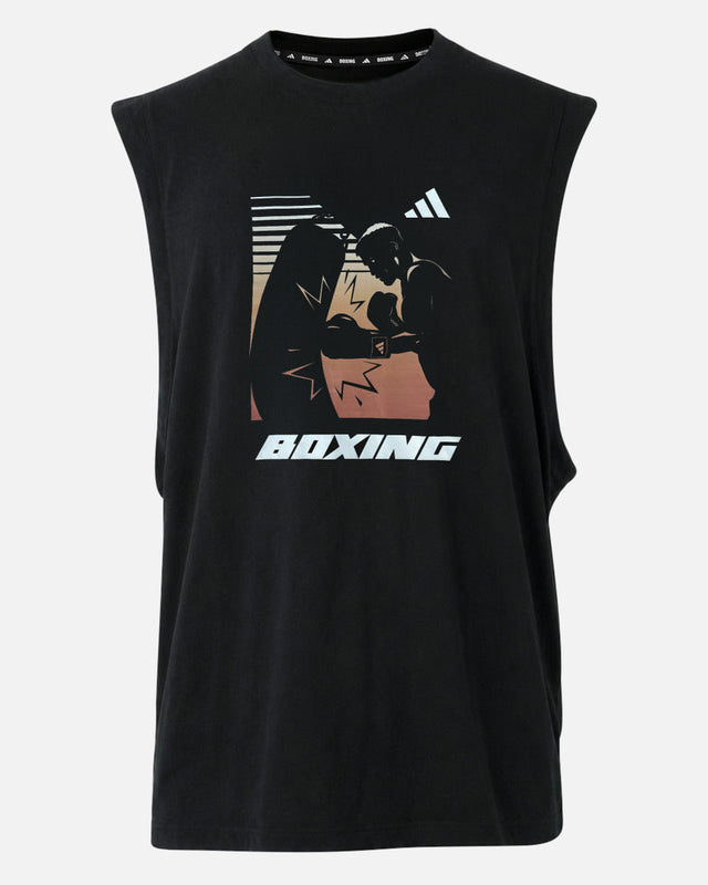 Adidas T-Shirt Boxing Graphic Line SL - Schwarz