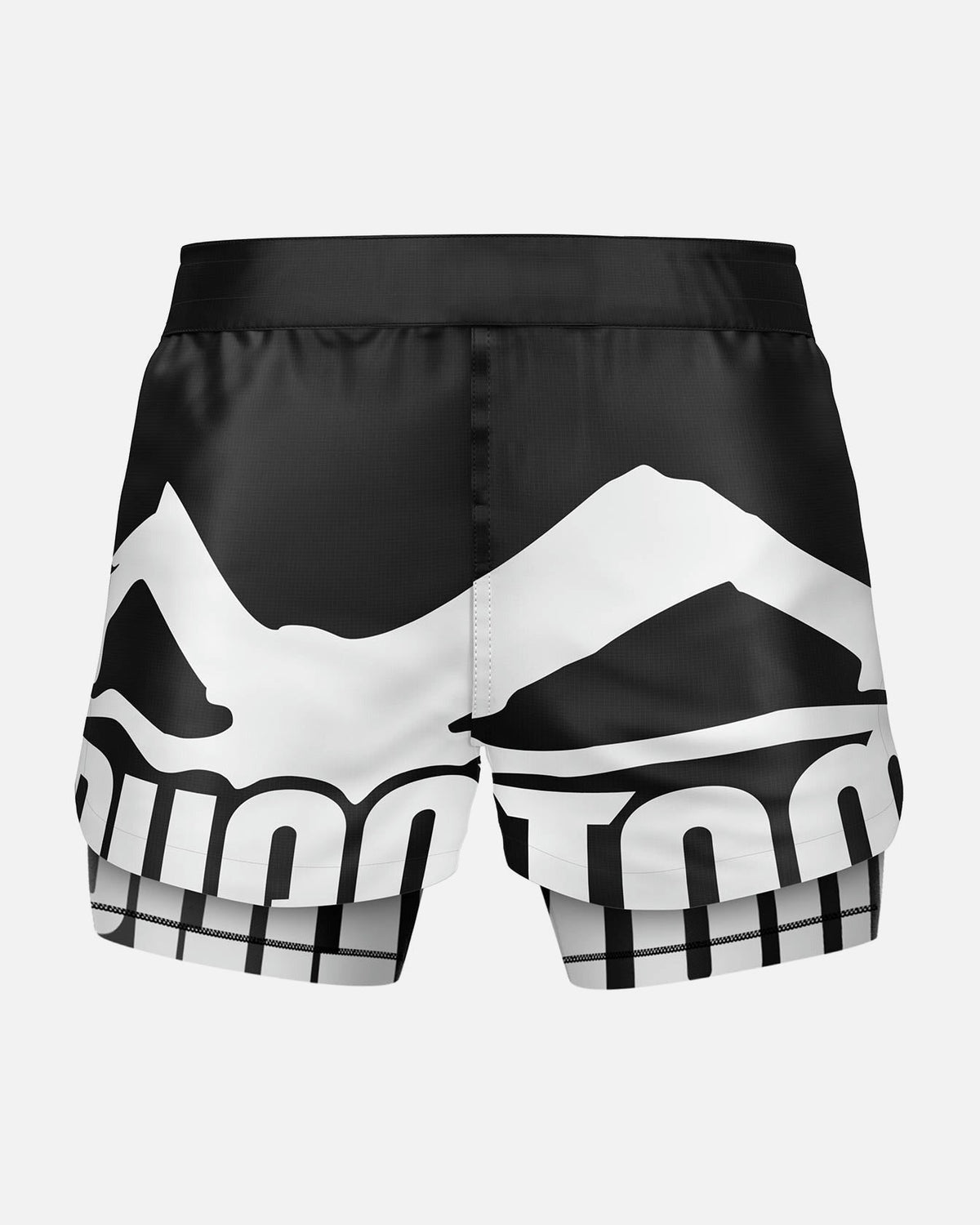 Phantom Athletics MMA Shorts Fusion-R 2in1 Savage - Schwarz/Weiß