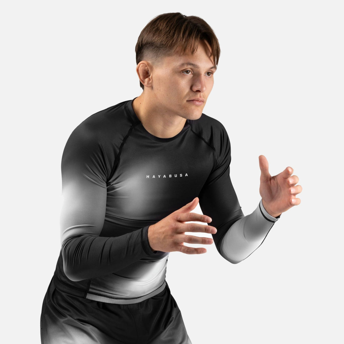 Hayabusa Rashguard Apex Nova Lange Ärmel - Grau