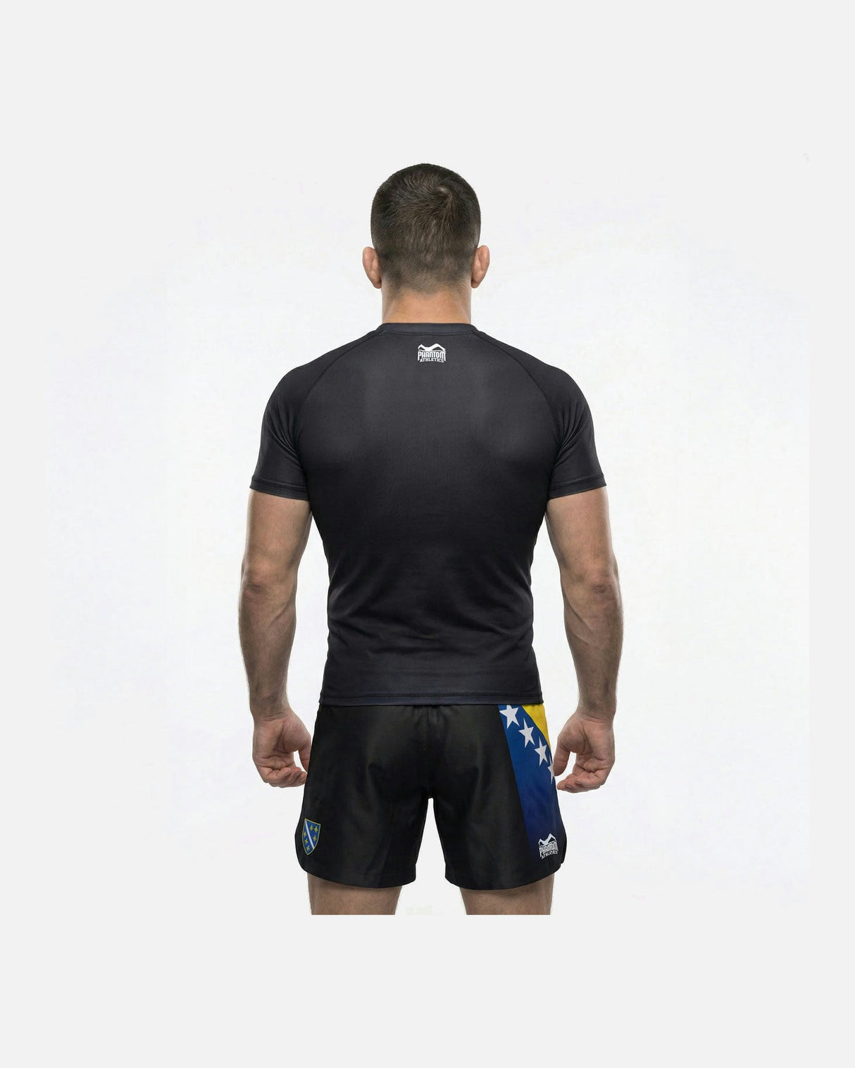 Phantom Athletics MMA Shorts Fusion-R Team Bosnia - Rot/Weiß/Blau
