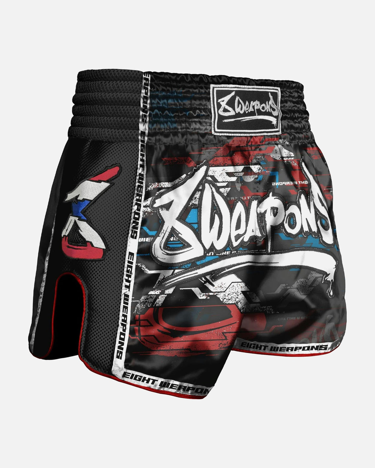 8 WEAPONS Muay Thai Shorts Cut Like A Blade 2.0 - Schwarz