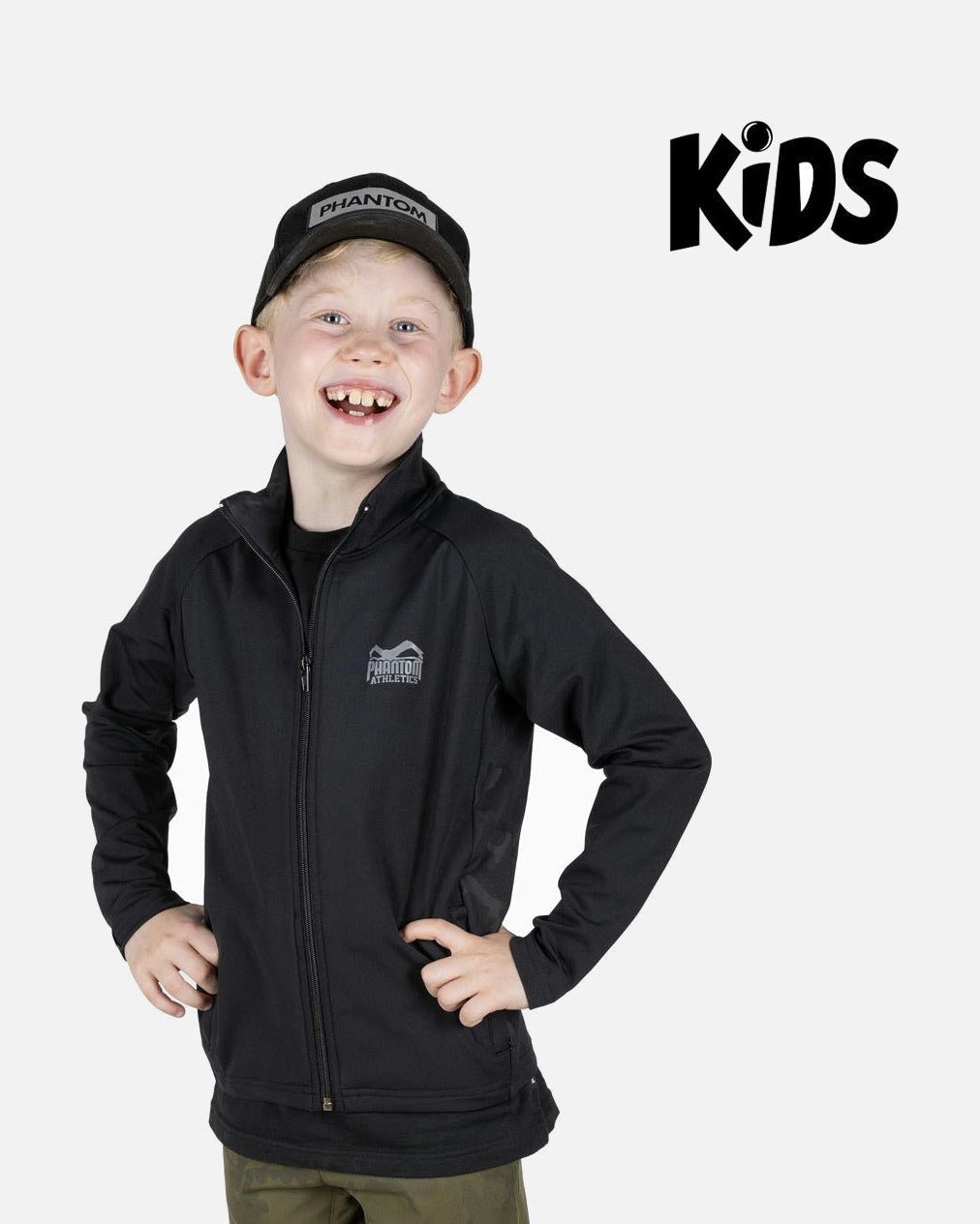 Phantom Athletics Trainingsjacke Shadow Kinder - Schwarz/Camo