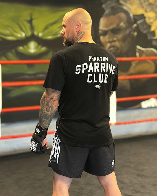 Phantom Athletics T-Shirt Sparring Club Oversize Heavy - Zwart