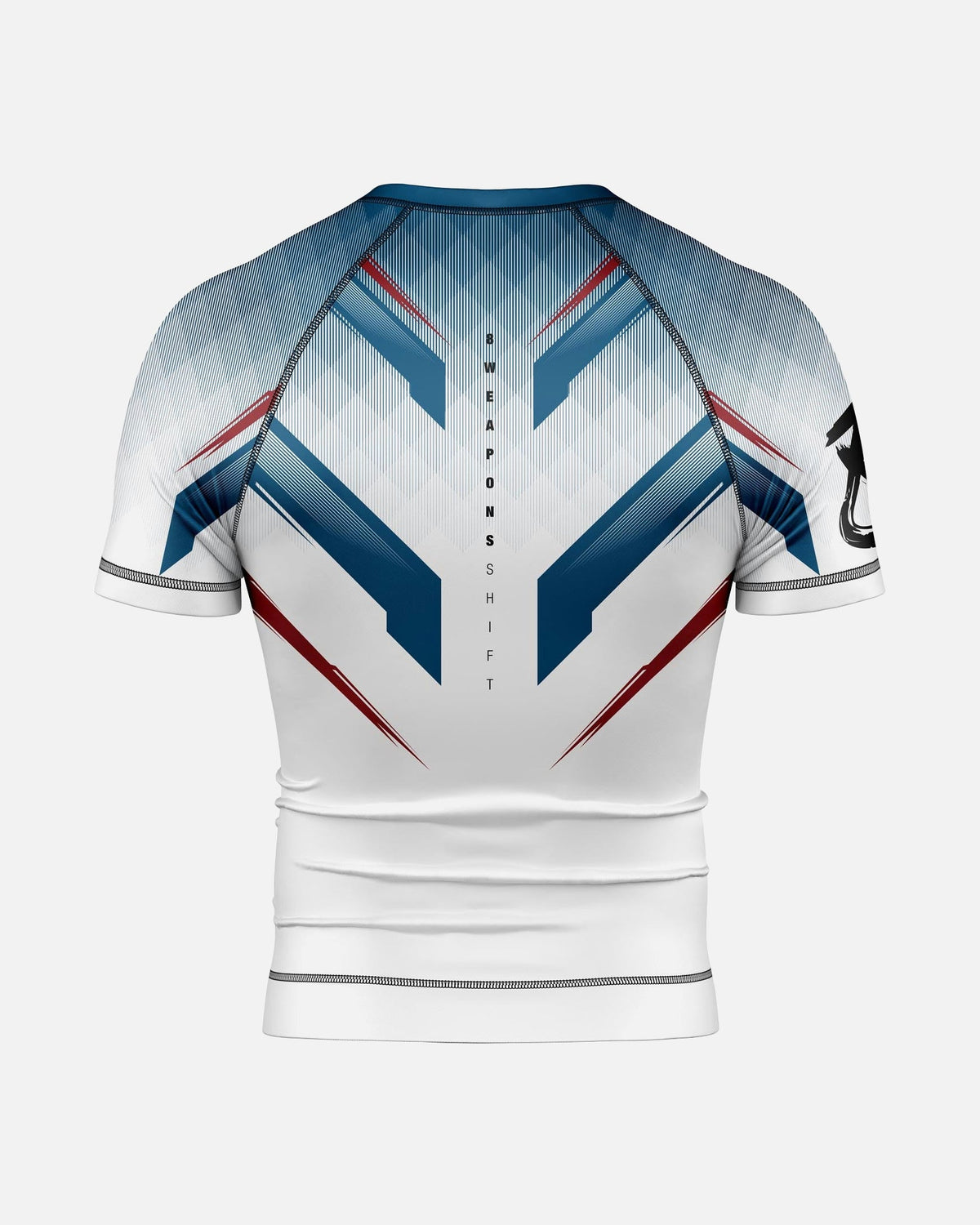 8 WEAPONS Rashguard Shift - Weiß/Navy/Rot