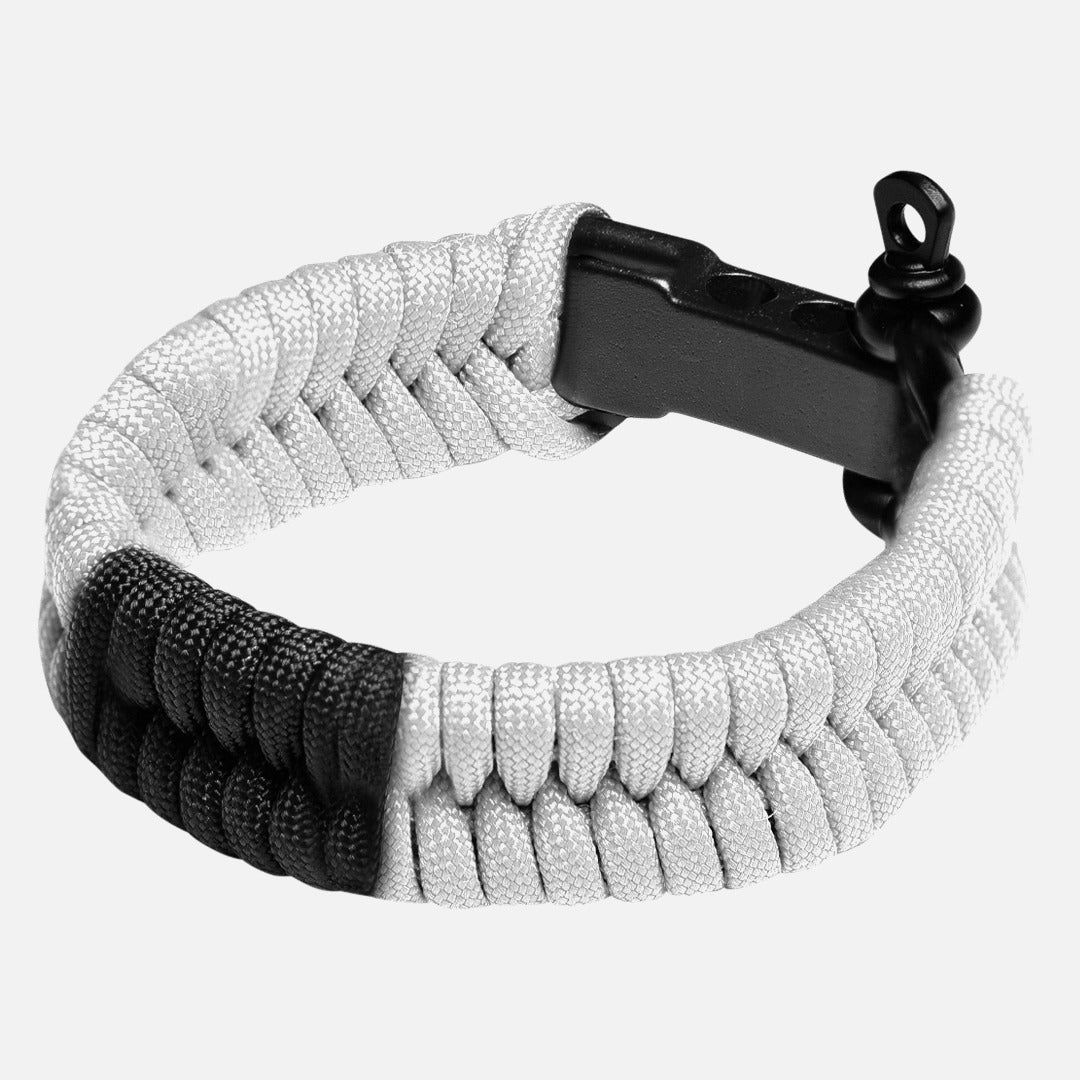 Hayabusa Paracord Jiu Jitsu Armband - Weiß