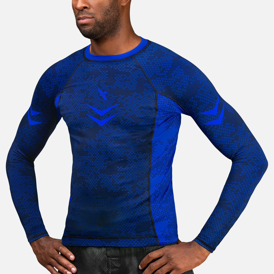 Hayabusa Rashguard Ranked Lange Ärmel - Blau