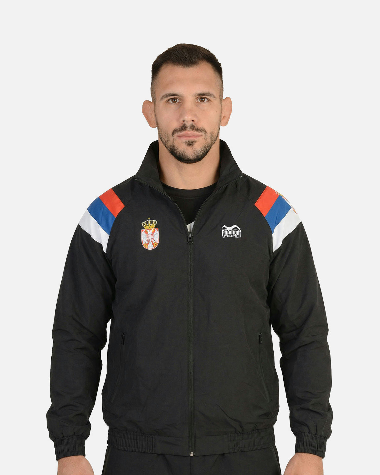 Phantom Athletics Trainingsjacke DMC Team Serbia - Schwarz