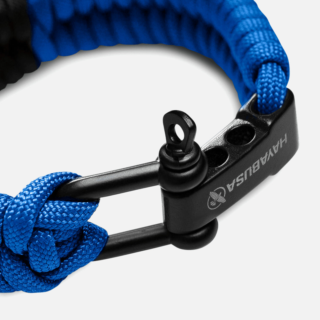 Hayabusa Paracord Jiu Jitsu Armband - Blau