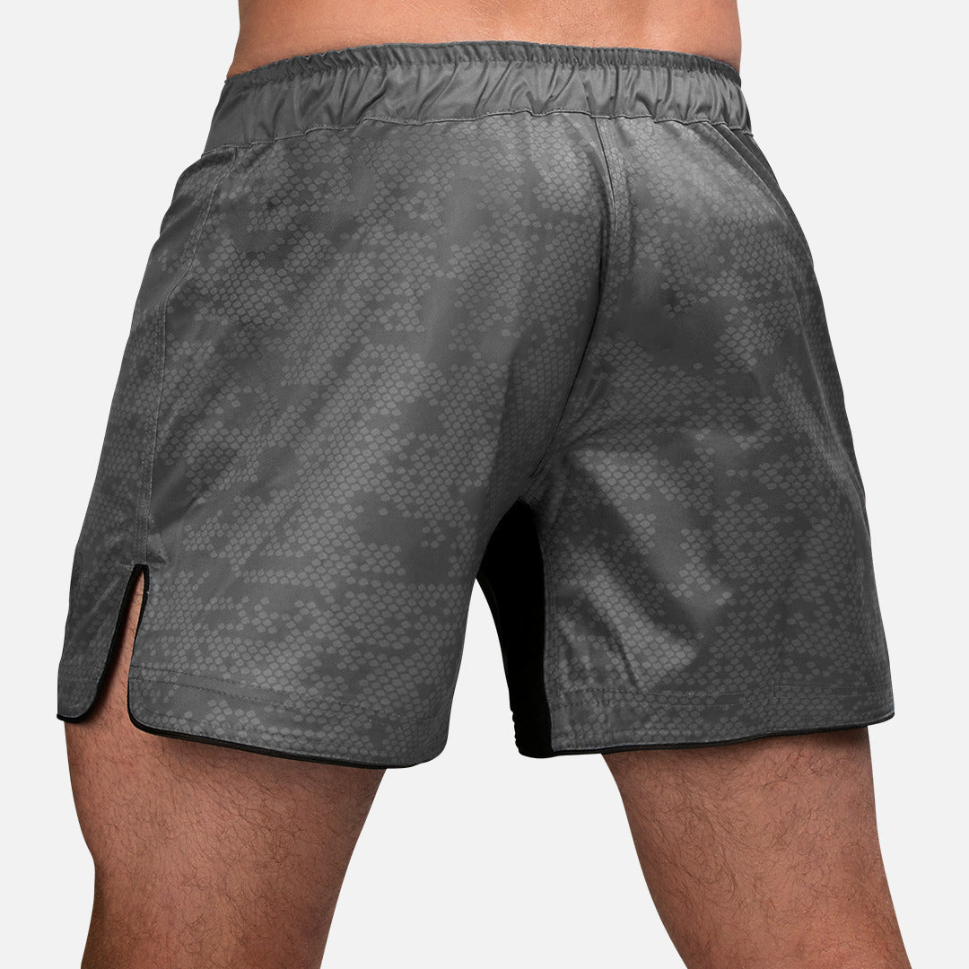 Hayabusa MMA Shorts Hex Mid-Thigh - Grau
