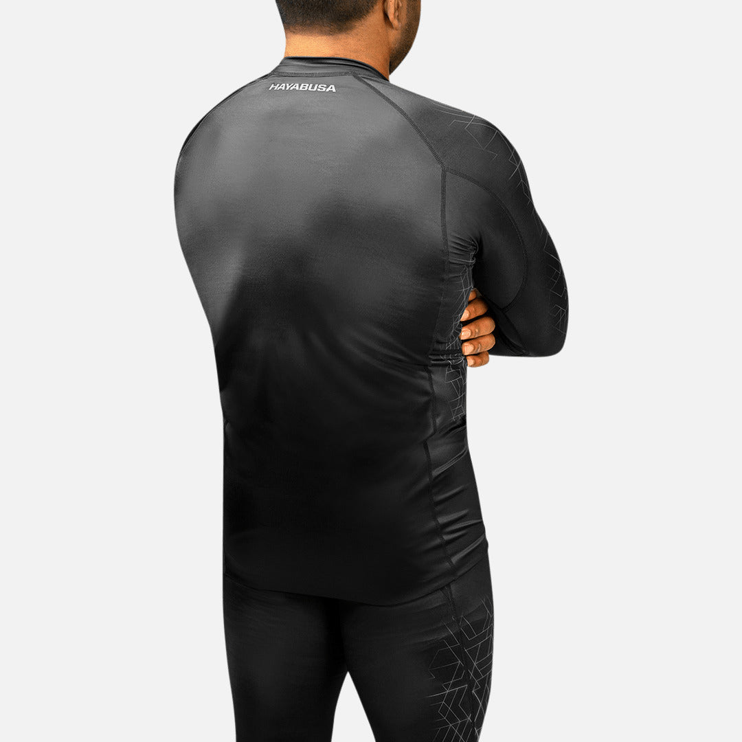 Hayabusa Rashguard Geo Lange Ärmel - Grau