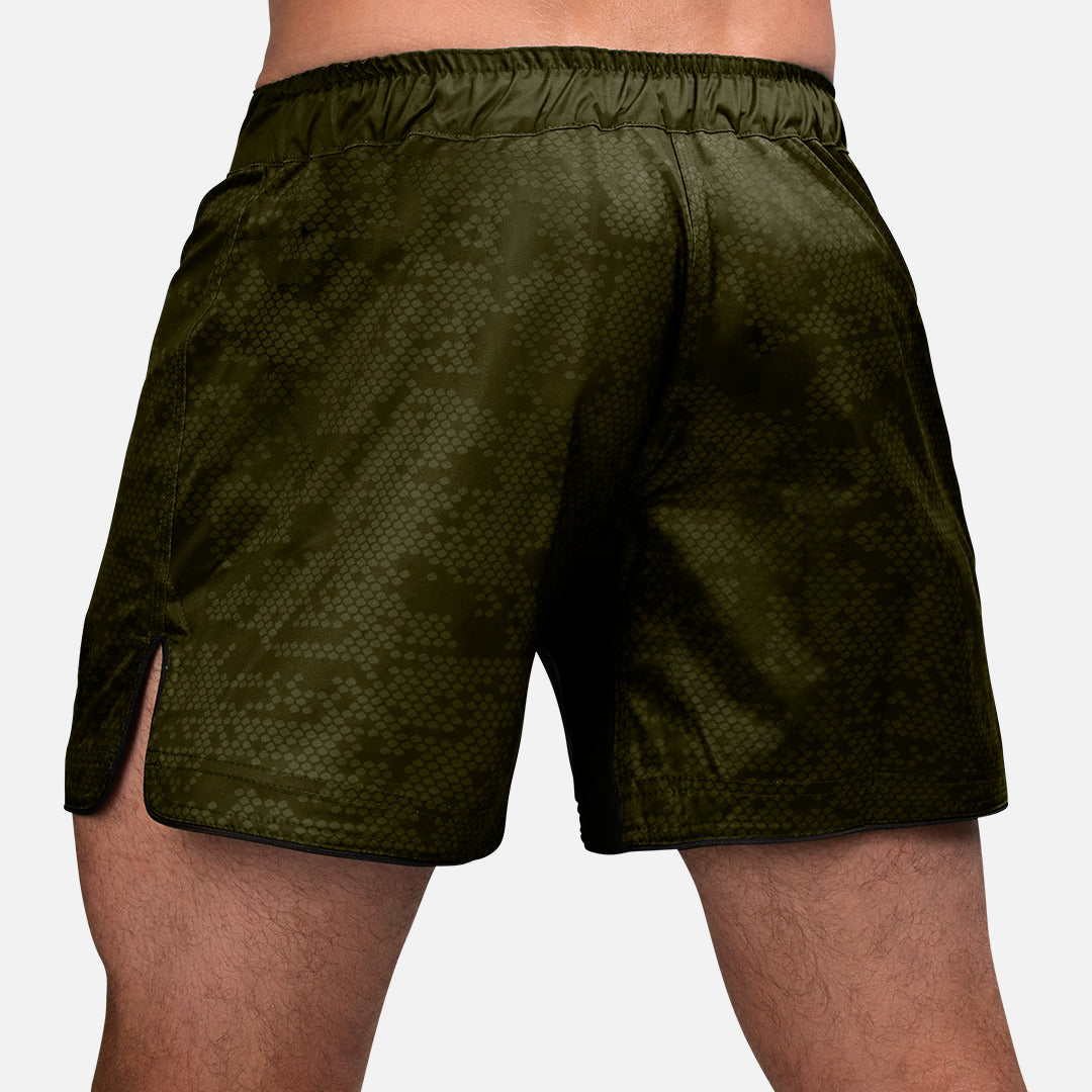 Hayabusa MMA Shorts Hex Mid-Thigh - Grün