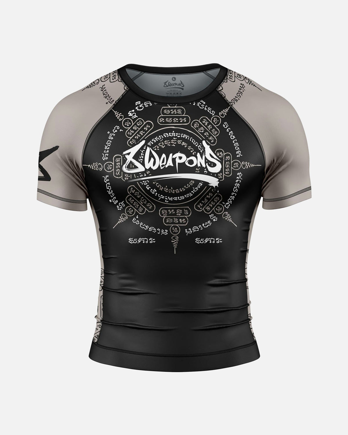 8 WEAPONS Rashguard 8 Ways Yant 2.0 - Schwarz/Sand