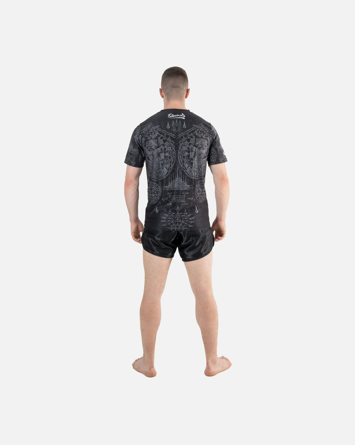 8 WEAPONS T-Shirt Hanuman Yant – Schwarz/Grau