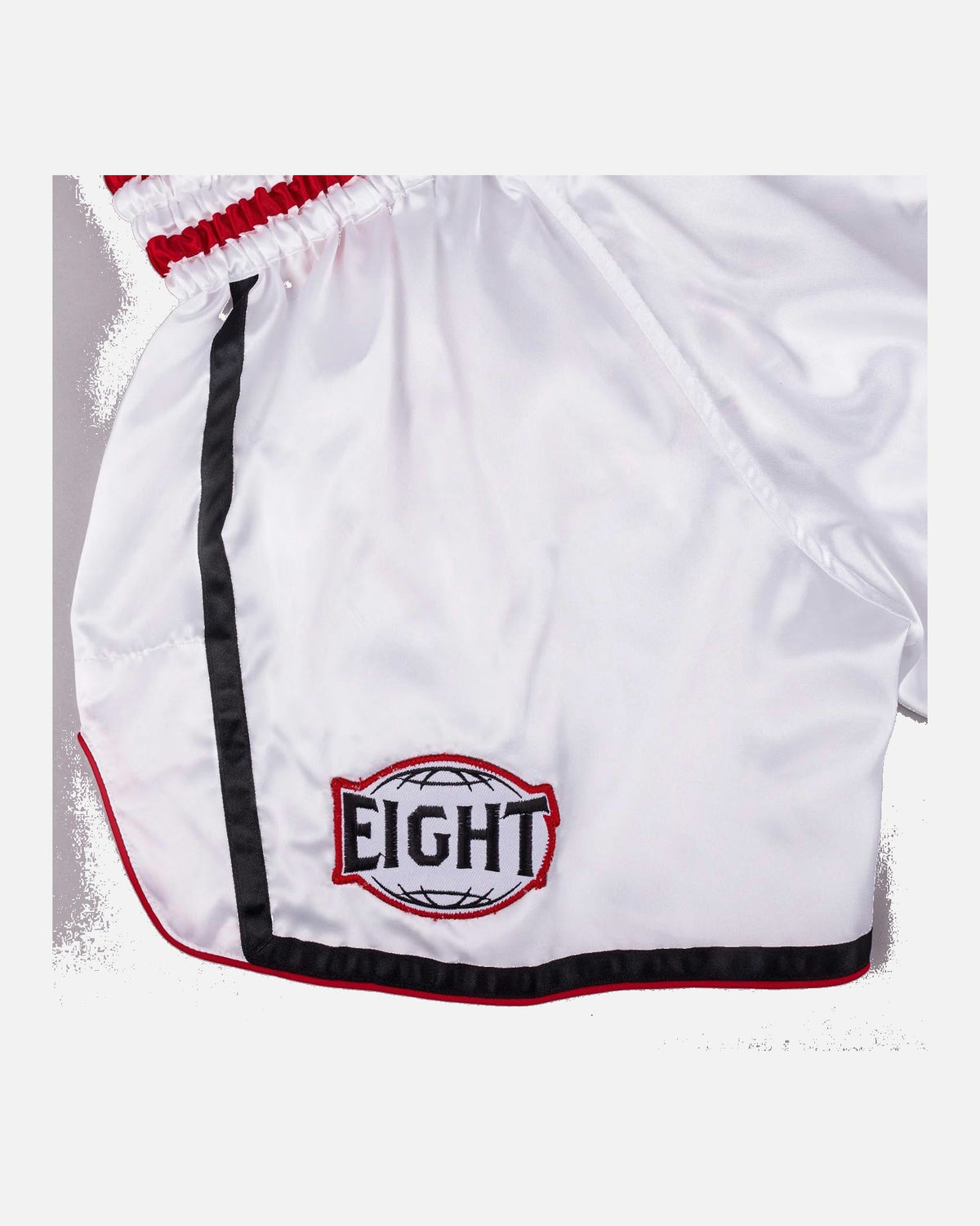 8 WEAPONS Muay Thai Shorts Bangkok - Weiß/Schwarz