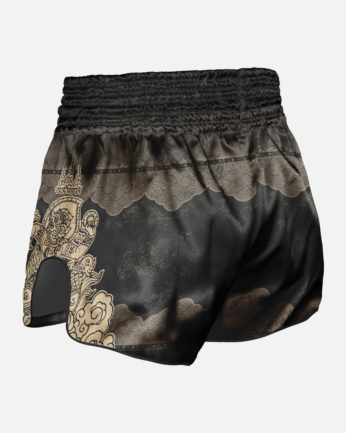 8 WEAPONS Muay Thai Shorts Hanuman - Schwarz/Gold