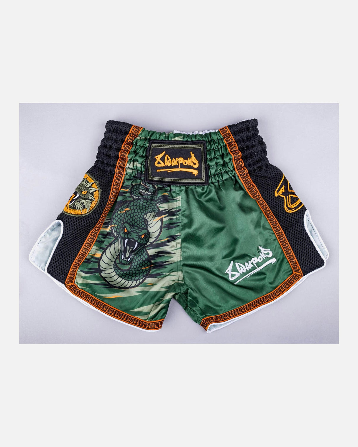 8 WEAPONS Muay Thai Shorts Beastial Viper - Khaki