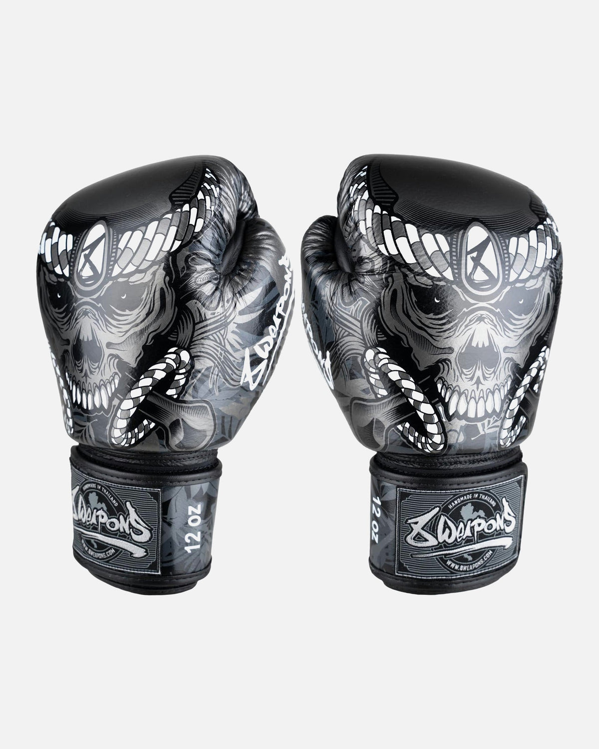 8 WEAPONS Boxhandschuhe Bone Island - Schwarz