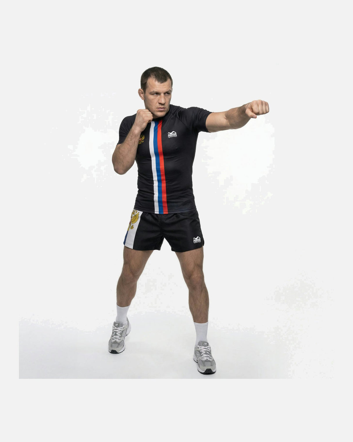 Phantom Athletics MMA Shorts Fusion-R Team Russia - Rot/Weiß