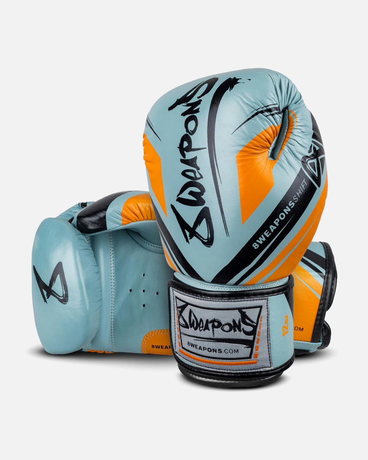 8 WEAPONS Boxhandschuhe Shift - Eisgrau/Orange