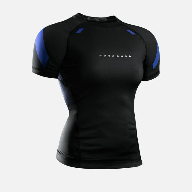 Hayabusa Rashguard Pro Ranked Kurzarm Damen - Blau