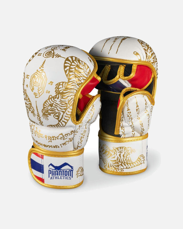 Phantom Athletics MMA-Handschuhe Sparring Muay Thai - Weiß/Gold