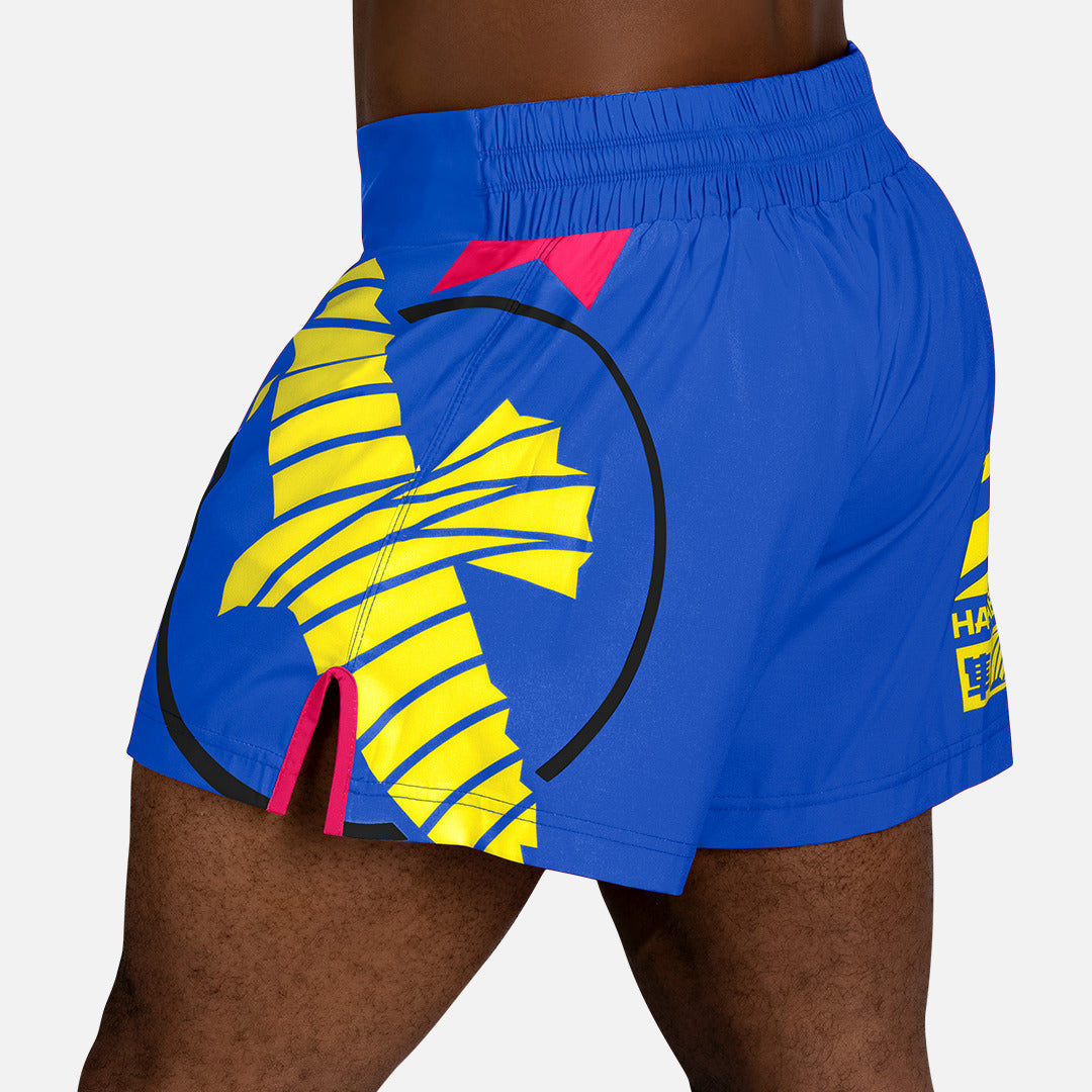 Hayabusa Muay-Thai-Shorts Icon - Blau/Gelb