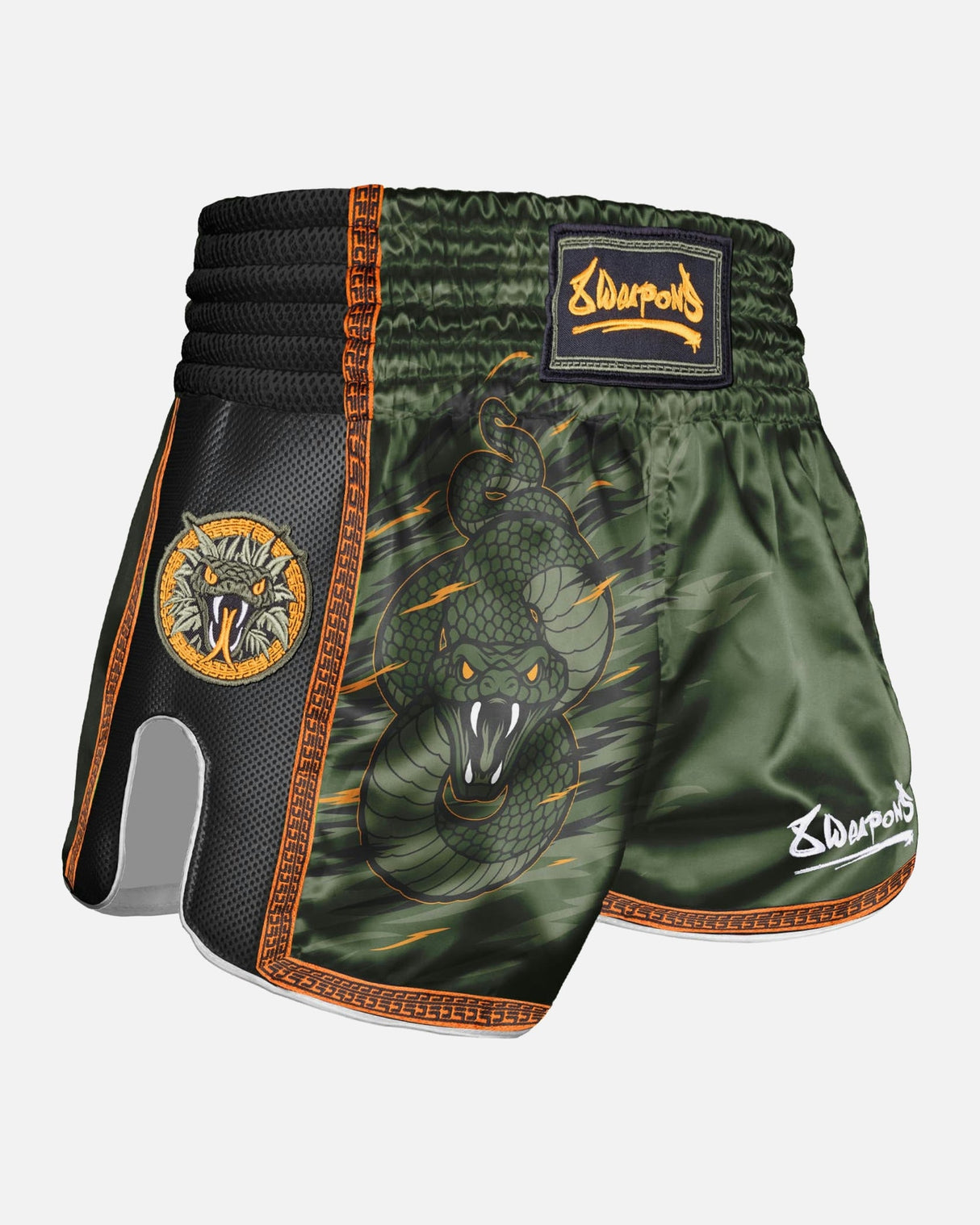 8 WEAPONS Muay Thai Shorts Beastial Viper - Khaki