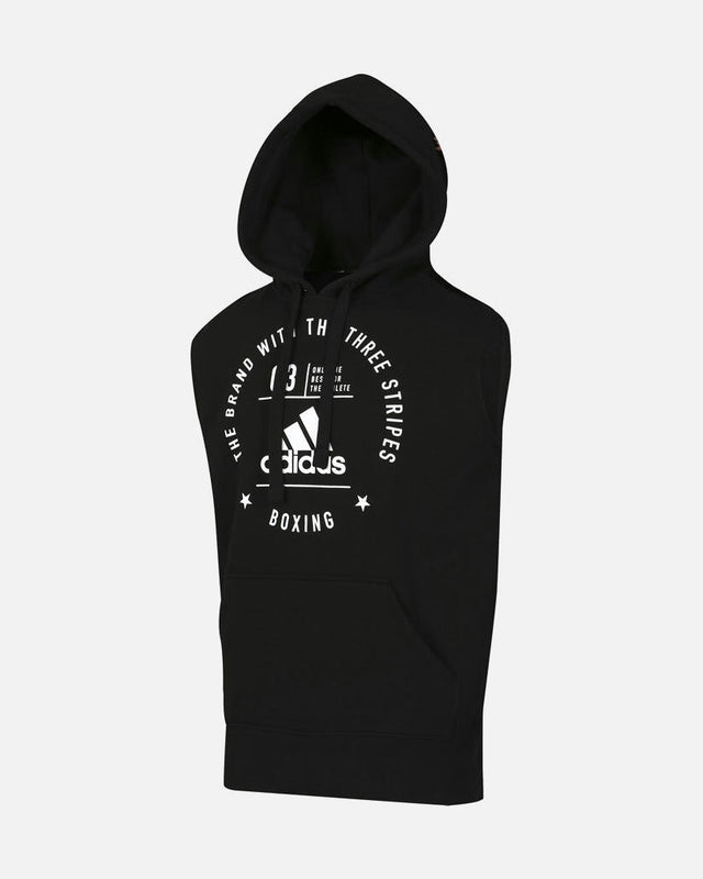 Adidas Hoodie Ärmellos Community Boxing - Schwarz/Weiß