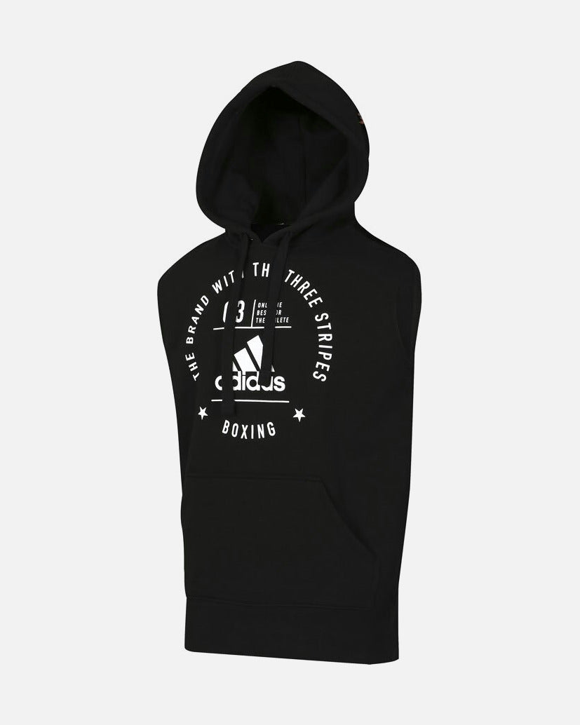 Adidas Hoodie Ärmellos Community Boxing - Schwarz/Weiß