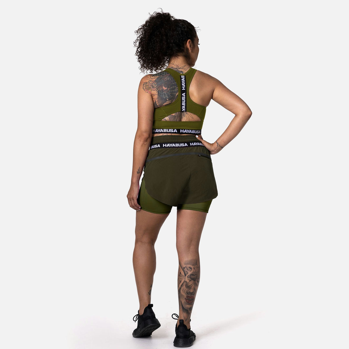 Hayabusa Sport-BH Crossback Damen - Olive