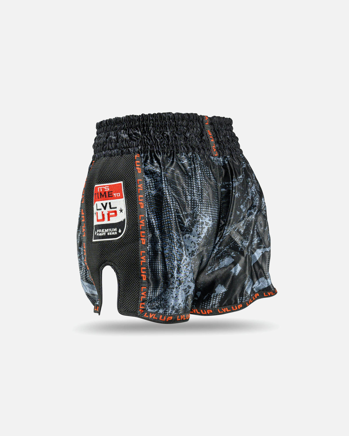 LVL UP Muay Thai Shorts Stadium - Schwarz
