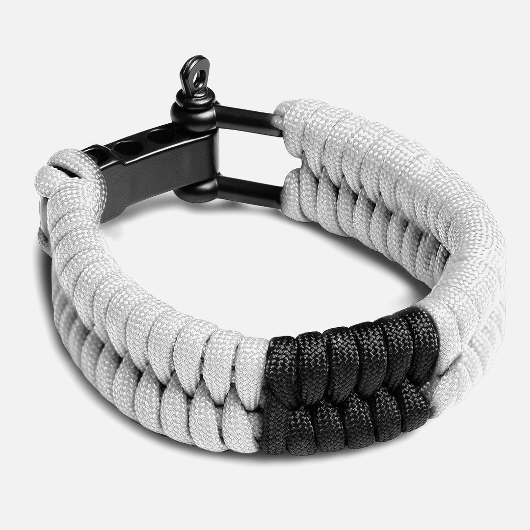 Hayabusa Paracord Jiu Jitsu Armband - Weiß