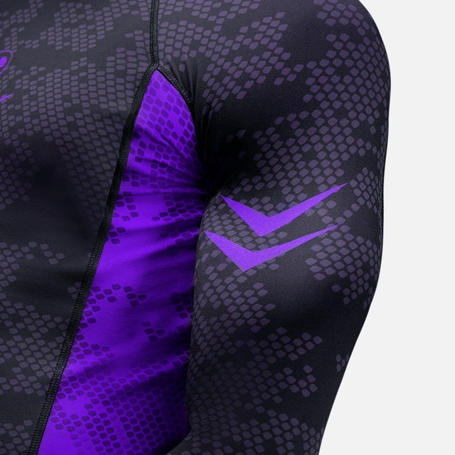 Hayabusa Rashguard Ranked Lange Ärmel - Lila