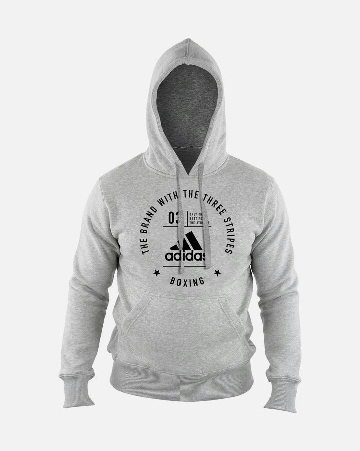Adidas Hoodie Community Boxing - Grau/Schwarz