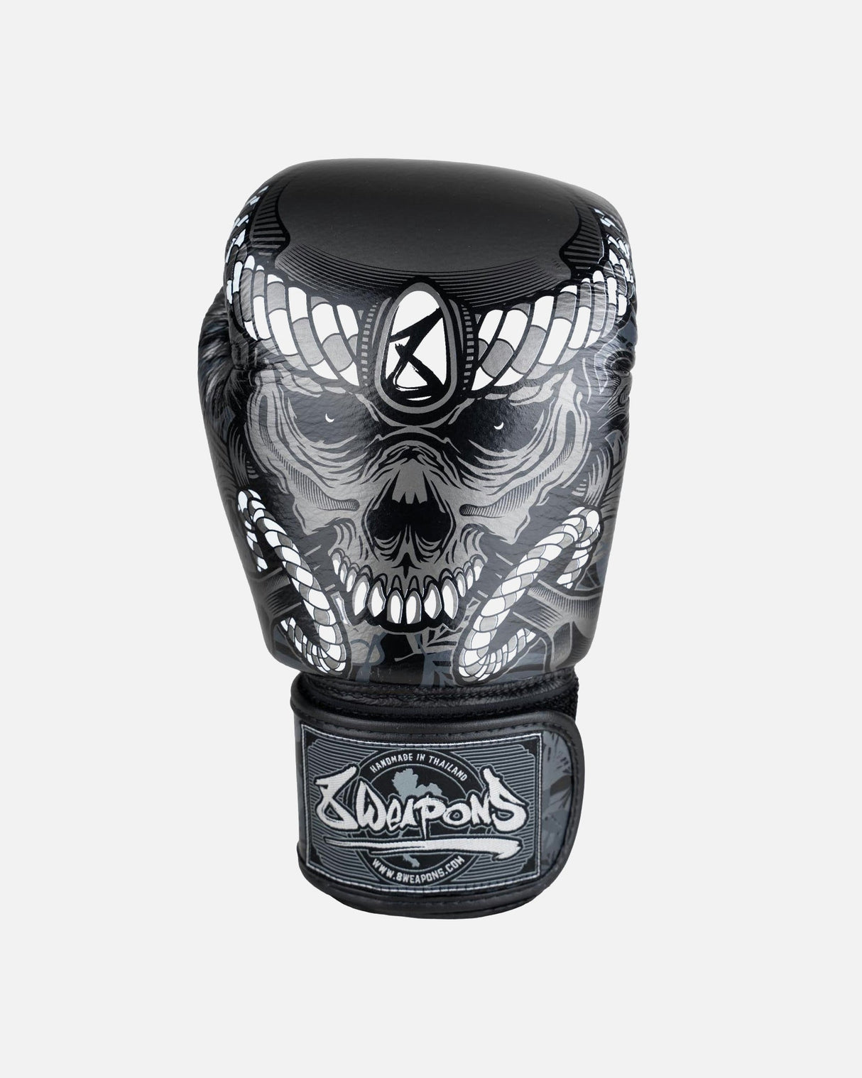8 WEAPONS Boxhandschuhe Bone Island - Schwarz
