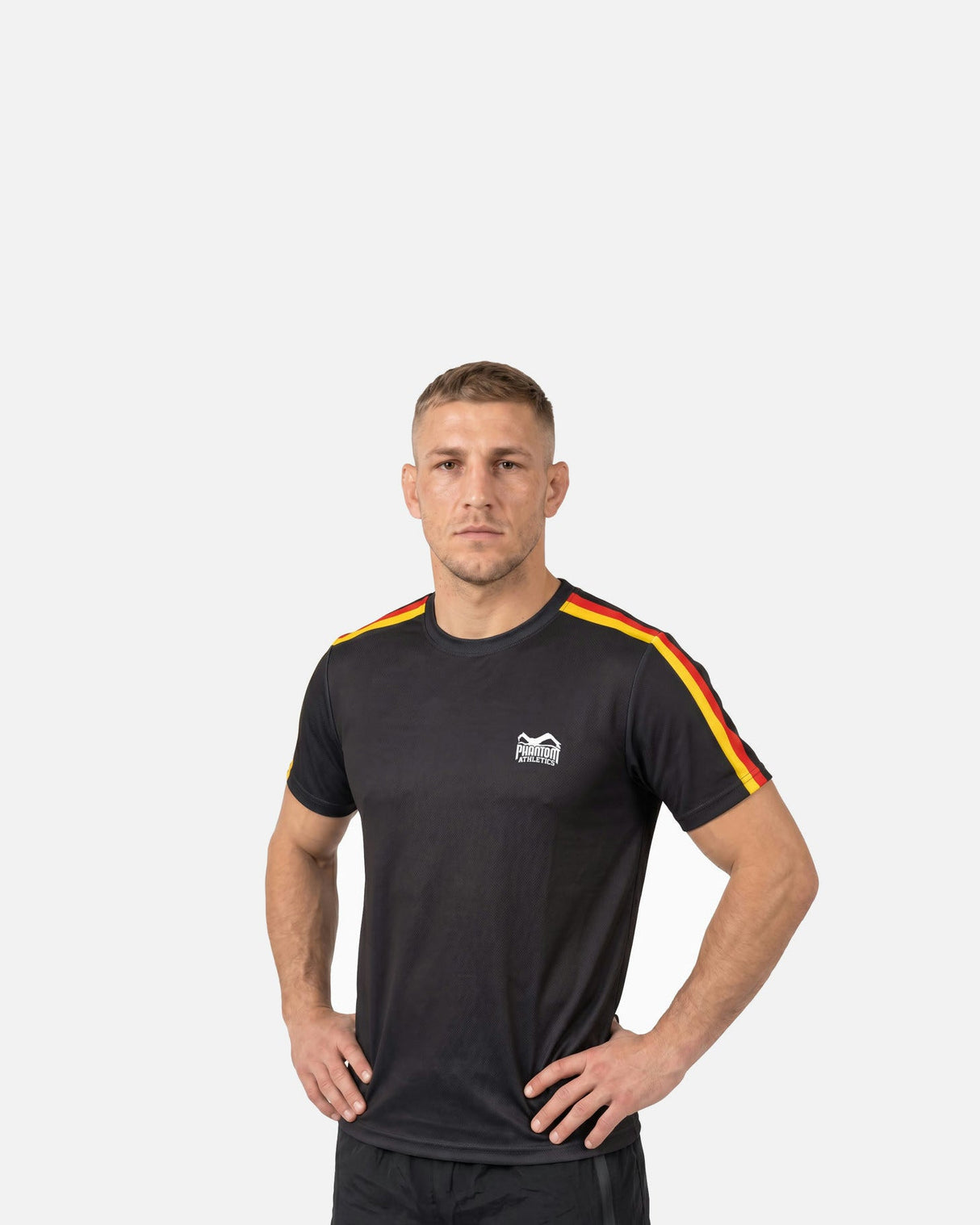 Phantom Athletics T-Shirt EVO+ Germany - Schwarz/Rot/Gold