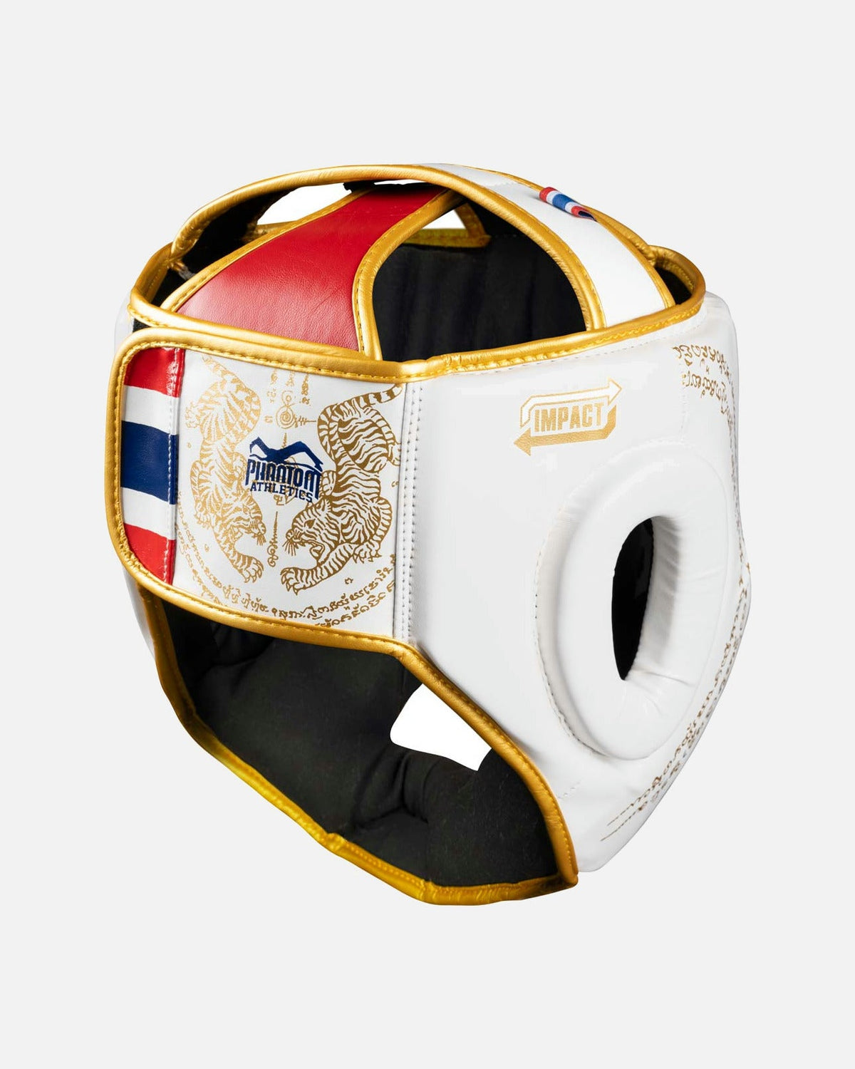 Phantom Athletics Kopfschutz Muay Thai - Weiß/Gold