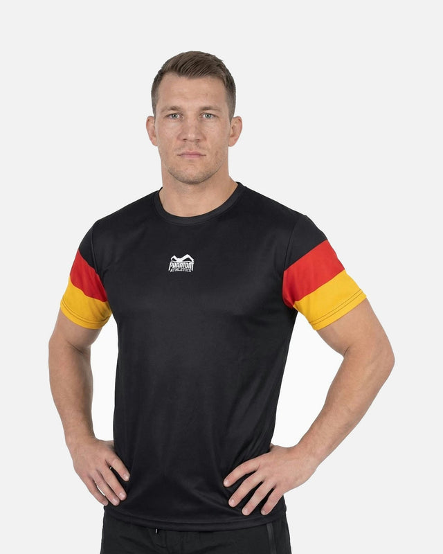 Phantom Athletics T-Shirt EVO+ Team Germany - Schwarz/Rot/Gold