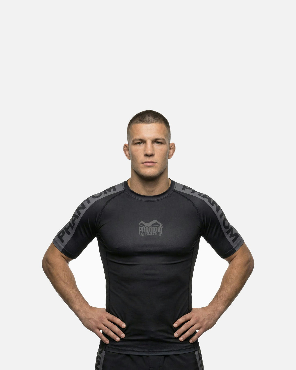 Phantom Athletics Rashguard EVO Apex Kurzarm - Schwarz/Grau