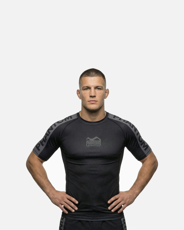 Phantom Athletics Rashguard EVO Apex Kurzarm - Schwarz/Grau