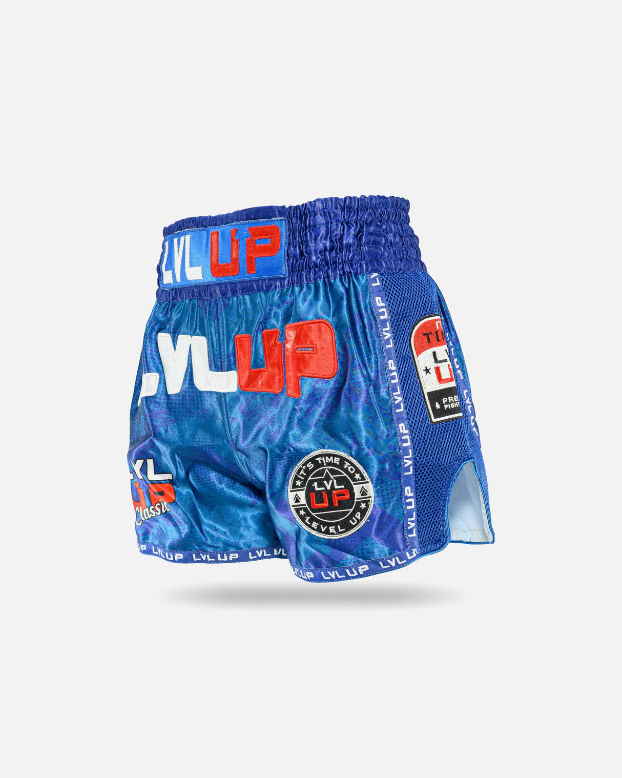LVL UP Muay Thai Shorts Stadium - Blau