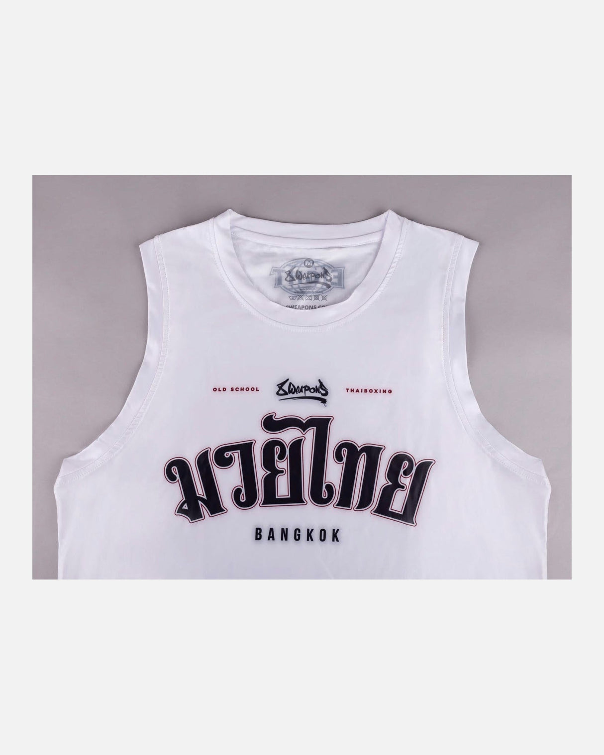 8 WEAPONS Tanktop Bangkok – Weiß/Schwarz