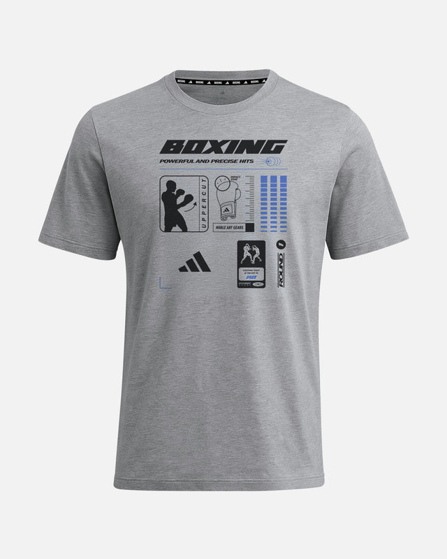Adidas T-Shirt Boxing Graphic Line - Grau
