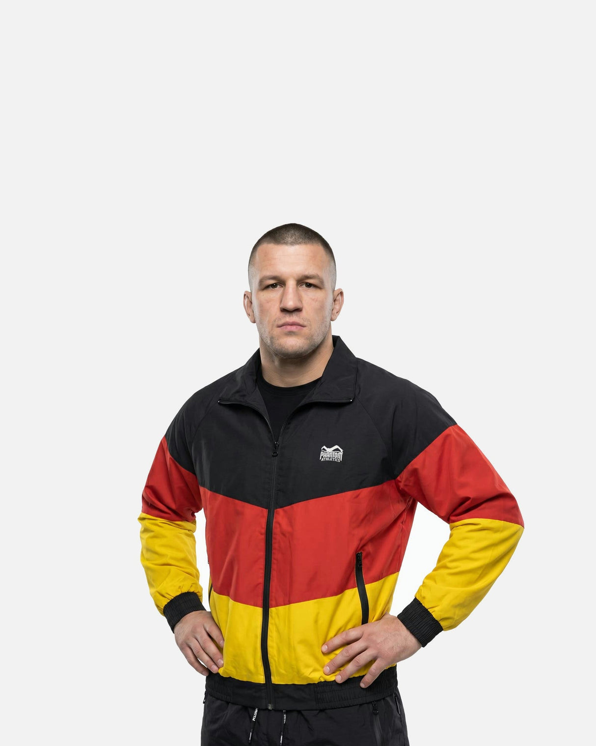 Phantom Athletics Trainingsjacke DMC Team Germany FS - Schwarz/Rot/Gold