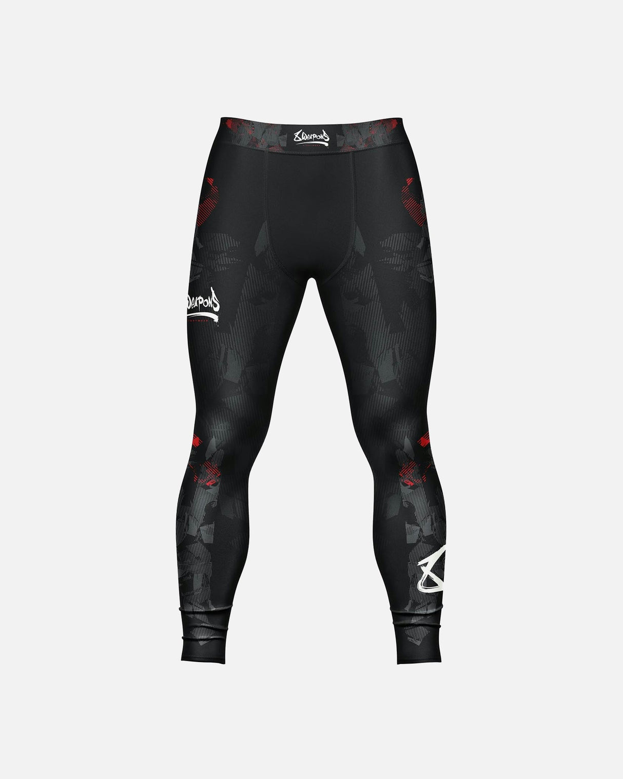 8 WEAPONS Kompressionshose Hit 2.0 - Schwarz/Rot