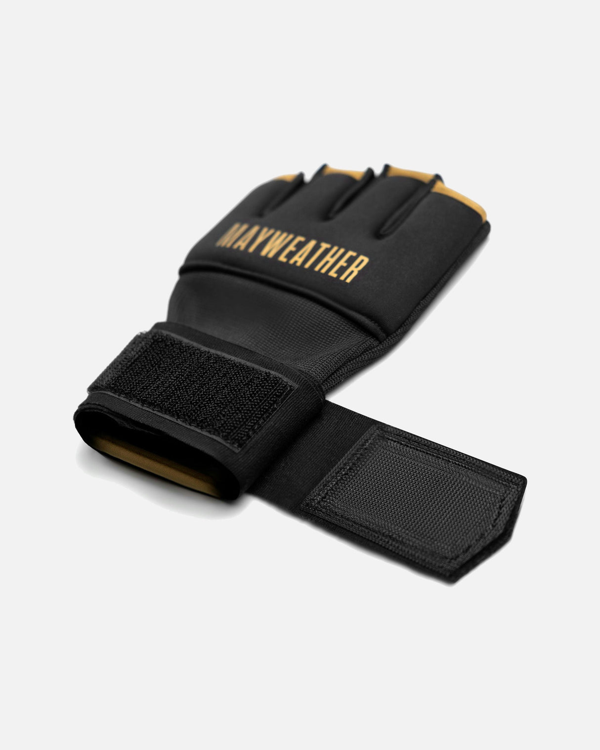 Hayabusa x Mayweather Innenhandschuhe Deluxe Quick Wraps - Schwarz/Gold