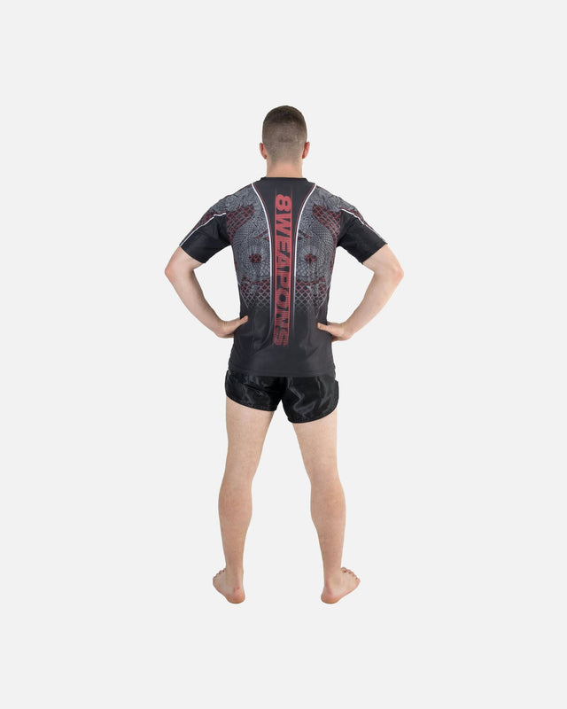 8 WEAPONS T-Shirt Naga Yant - Schwarz/Rot