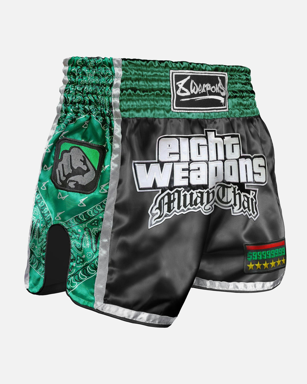 8 WEAPONS Muay Thai Shorts West Coast - Grün
