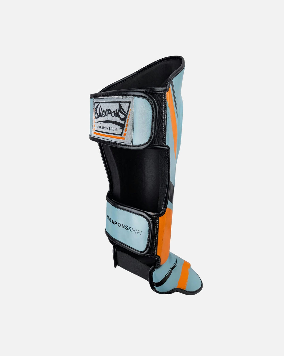 8 WEAPONS Schienbeinschoner Shift - Eisgrau/Orange